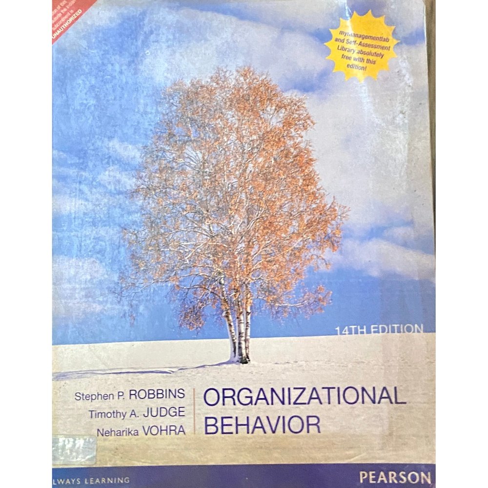 Organizational Behavior By Stephen P Robbins. Timothy Judge, Neharika ...