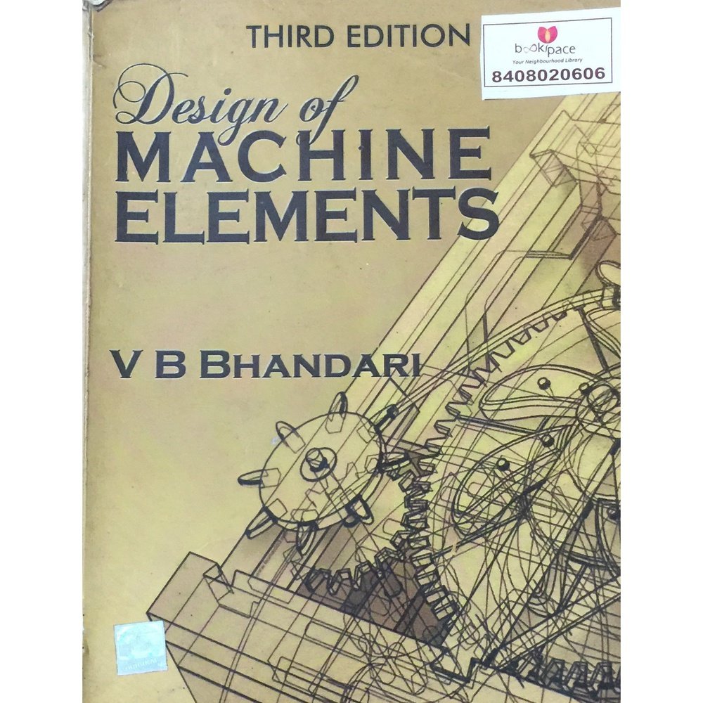 Design Of Machine Elements By V B Bhandari – Inspire Bookspace