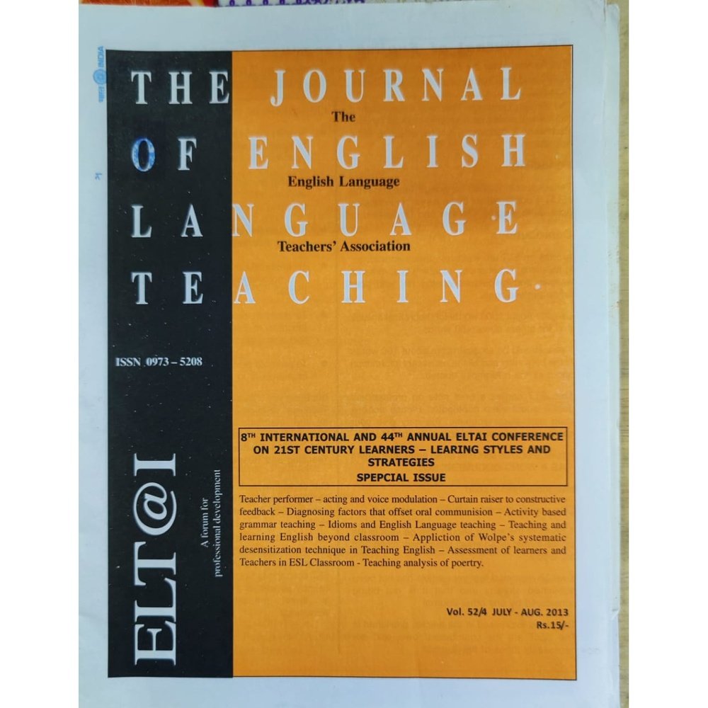 The Journal Of English Language Teaching july/August 2013 – Inspire  Bookspace