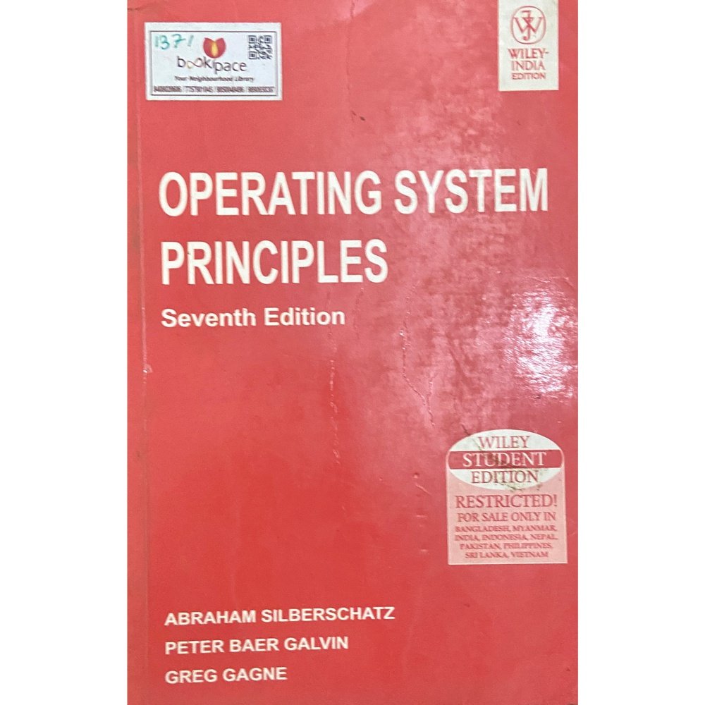 Operating System Principles By Abraham Silberschatz, Peter Baer Galvin ...