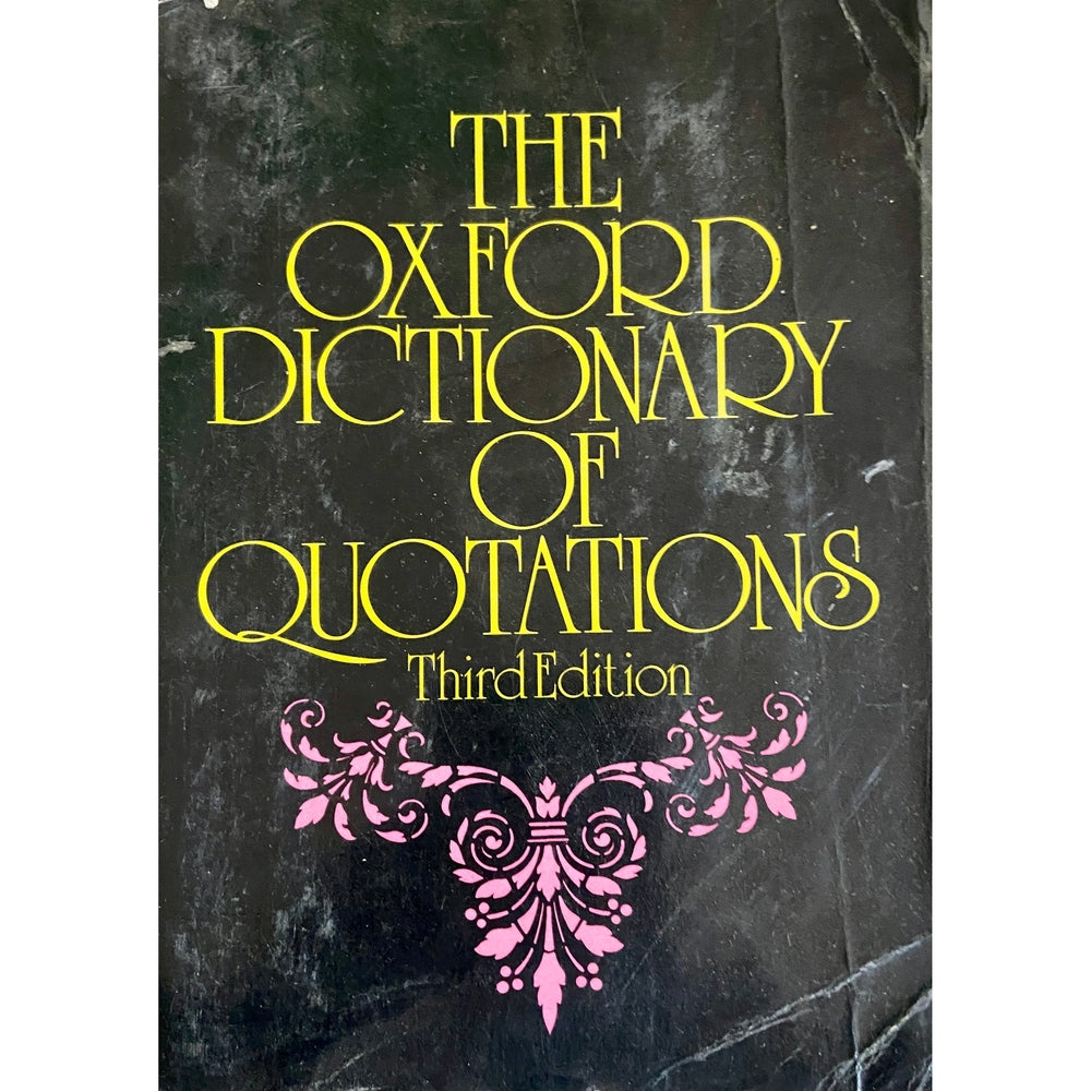 The Oxford Dictionary of Quotations