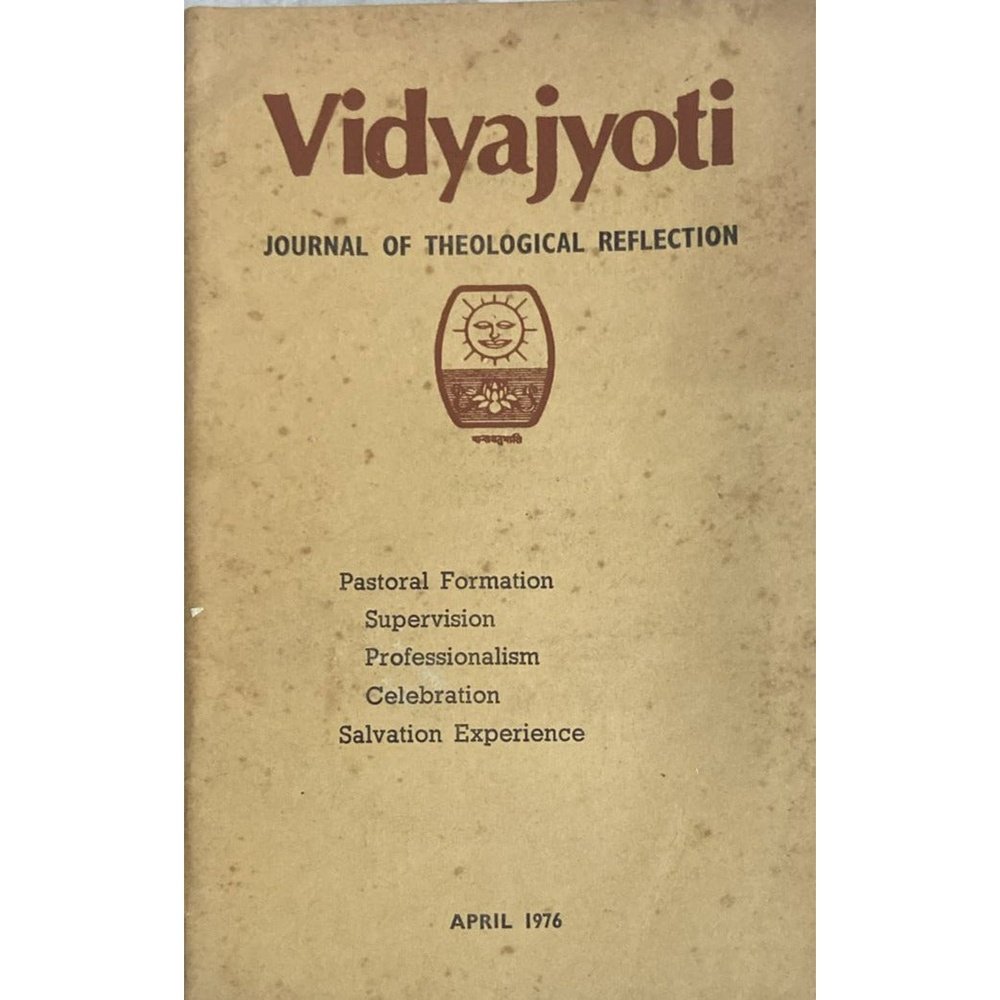 Vidyajyoti Journal of Theological Reflection April 1976