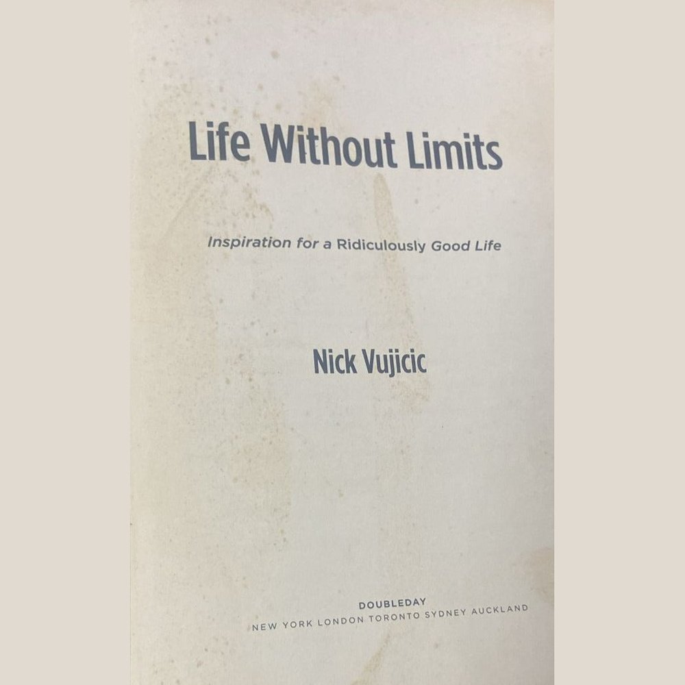 Life Without Limits By Nick Vujicic (Hard Bound Book)