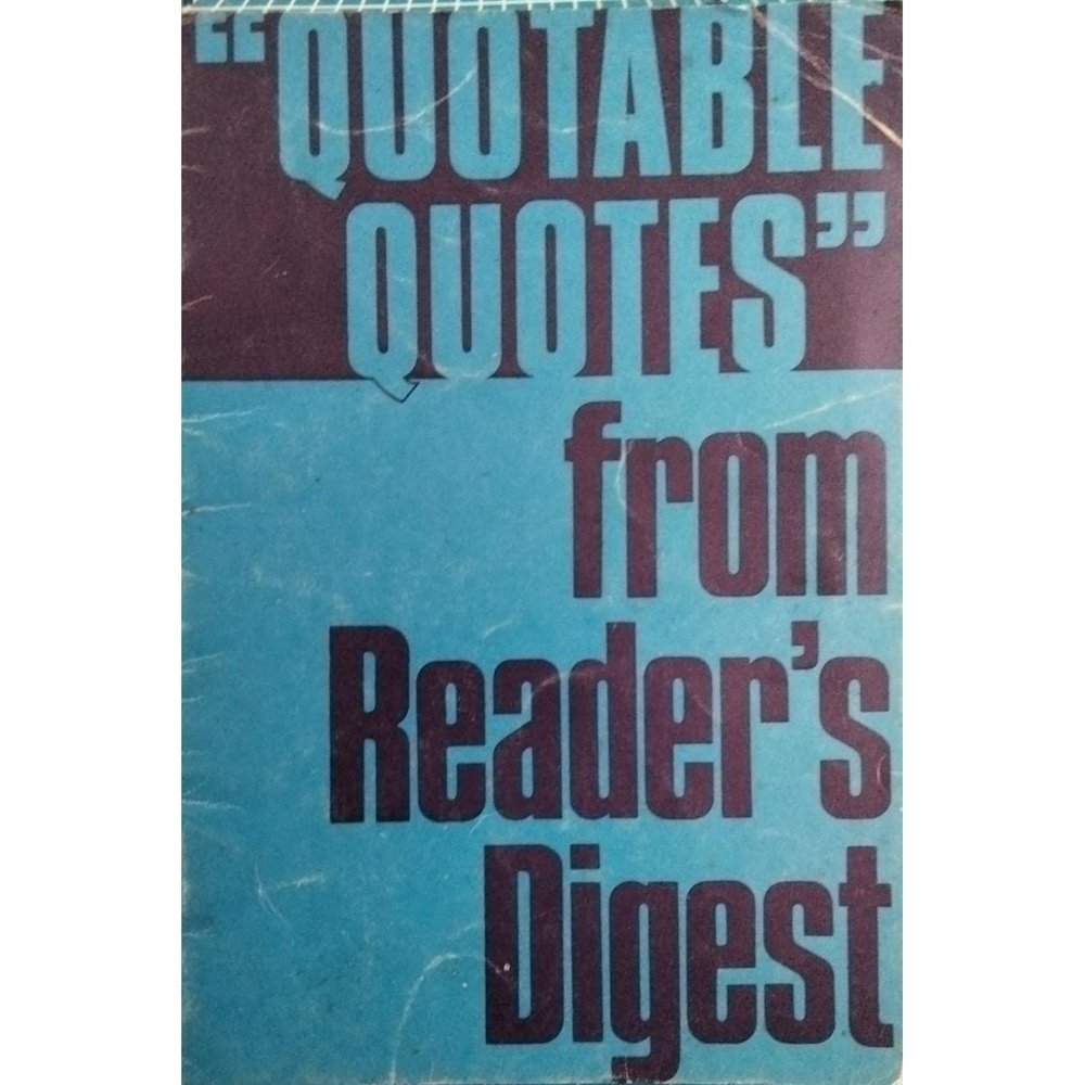 Reader's Digest : &quot;Quotable Quotes&quot;  Half Price Books India Print Books inspire-bookspace.myshopify.com Half Price Books India