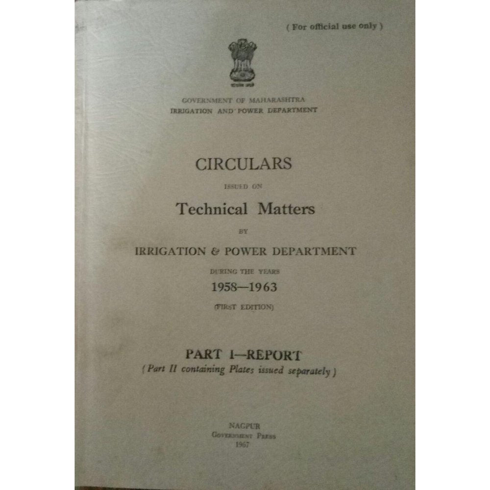 Circulars Issued On Technical Matter By Irrigation and Power Department  Half Price Books India Books inspire-bookspace.myshopify.com Half Price Books India