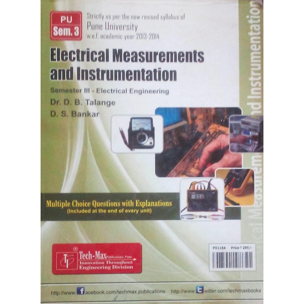 Electrical Measurements And Instrumentation By Dr D B Talange , D S Bankar  Half Price Books India Books inspire-bookspace.myshopify.com Half Price Books India