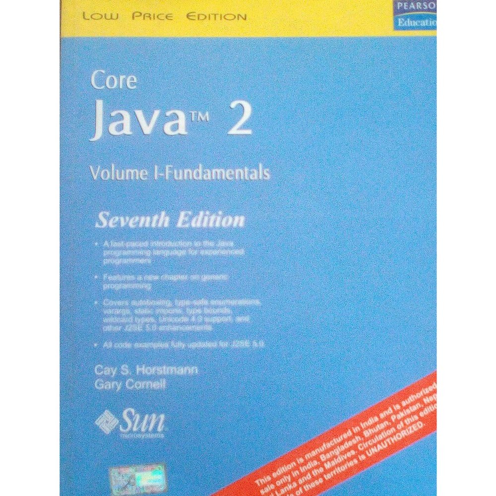 Core Java 2 Volume I Fundamentals Seventh Edition  Half Price Books India Books inspire-bookspace.myshopify.com Half Price Books India