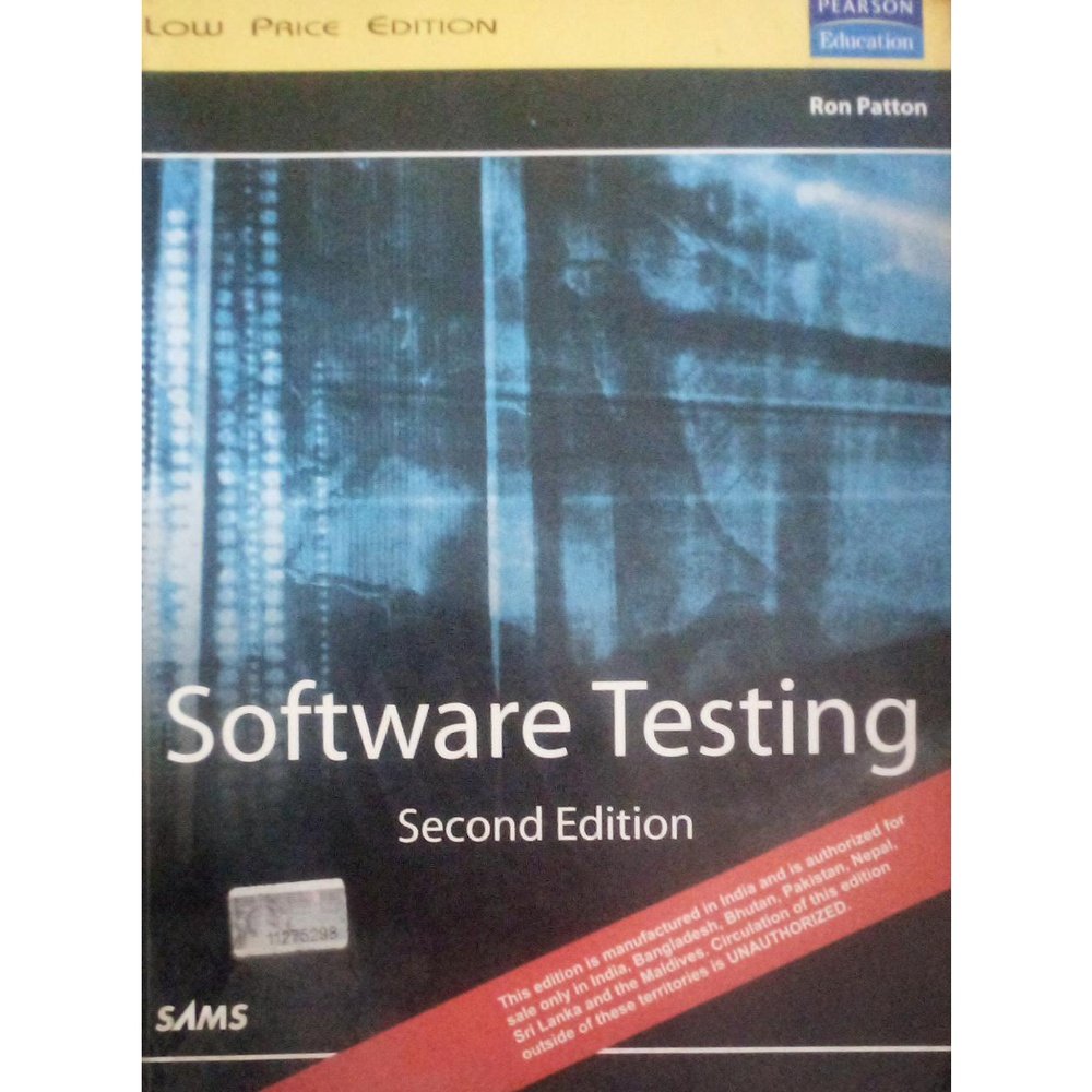 Software Testing (Second Edition) By Ron Patton  Half Price Books India Books inspire-bookspace.myshopify.com Half Price Books India